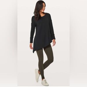 Lululemon To the Point Long Sleeve Top, Black, Size 8
